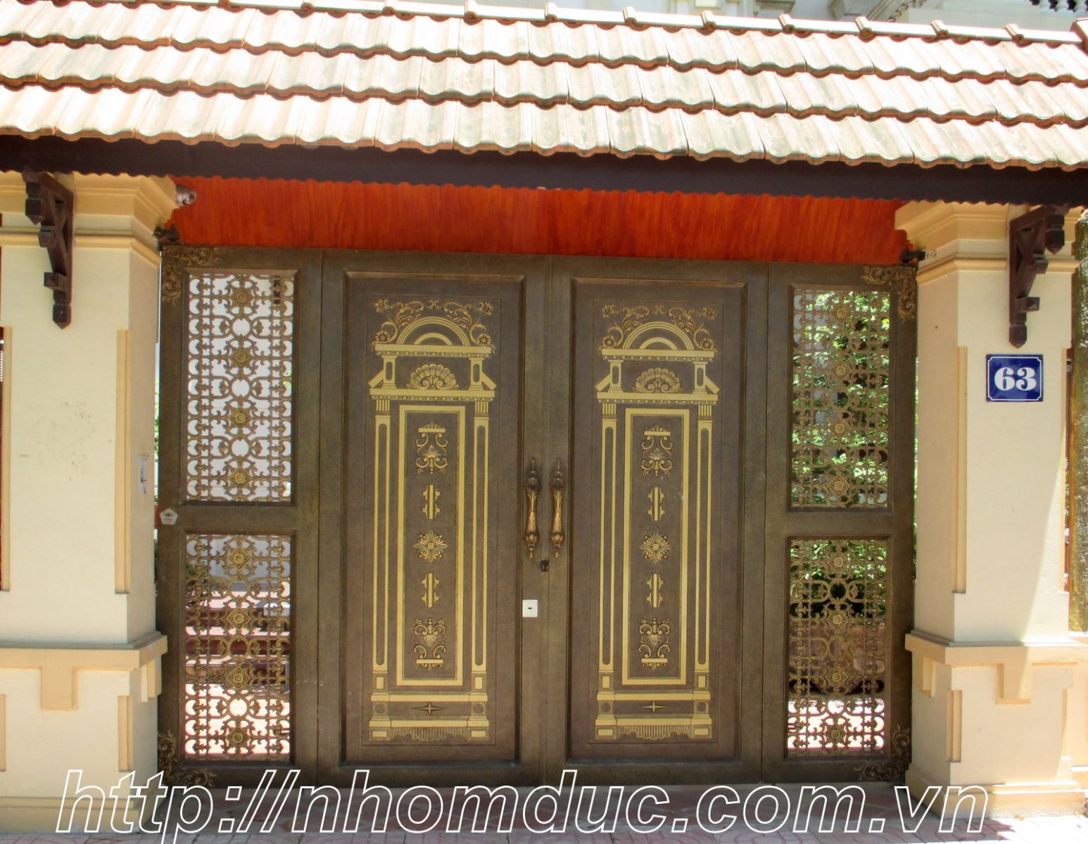 cổng nhôm đúc đẹp nhất Việt Nam Fuco