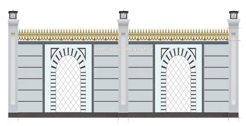 Chông gai hàng rào nhôm đúc CG 126