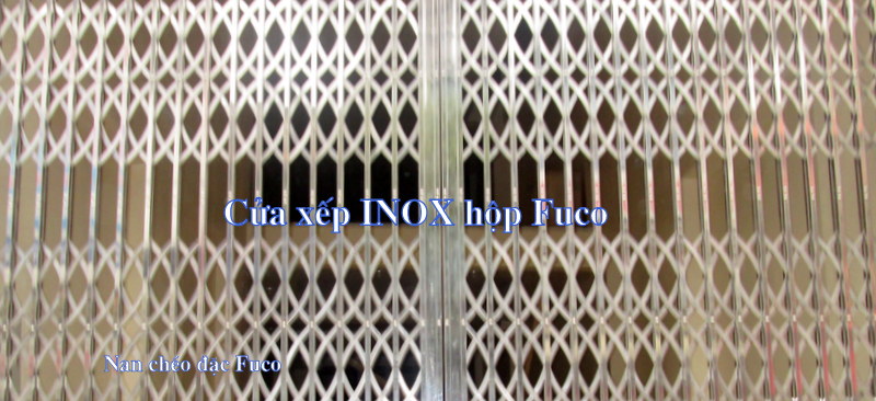 Cửa xếp INOX chống trộm biệt thự Fuco
