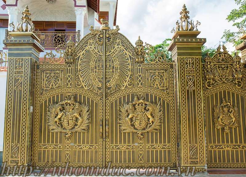 Cửa cổng nhôm đúc tại Cao Bằng