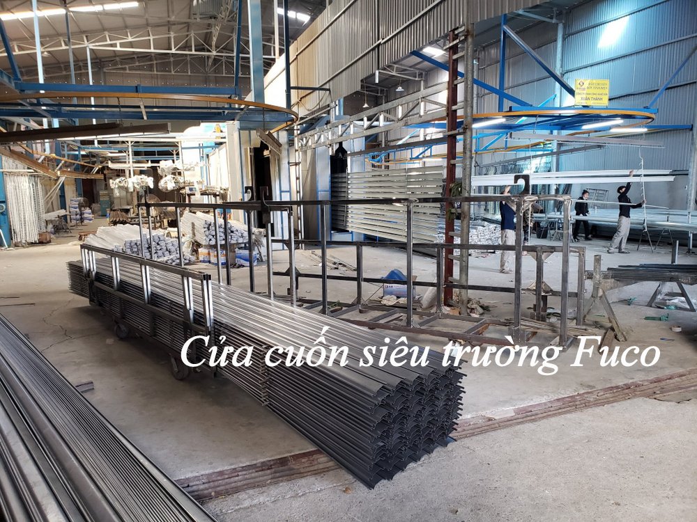 Cửa cuốn siêu trường sơn tĩnh điện dầy 1.2ly